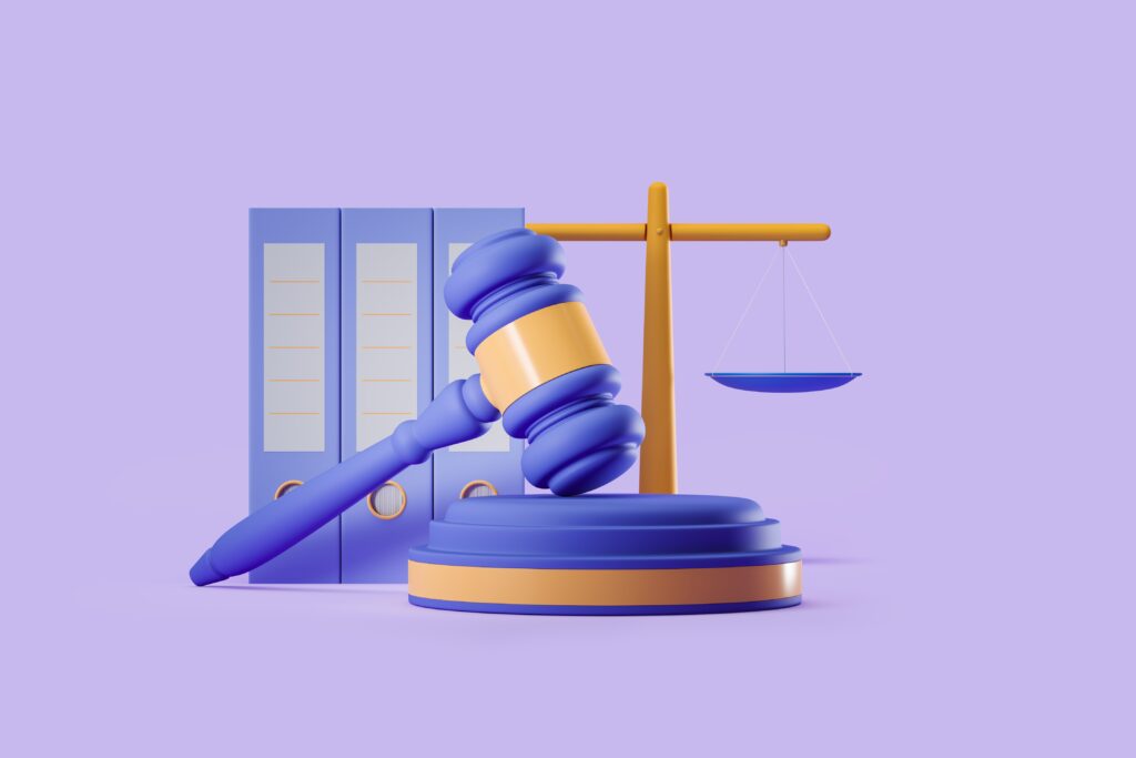 Illustration of auction hammer
